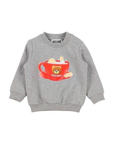 MOSCHINO BABY Sweatshirt Light grey 95% Cotton, 5% Elastane