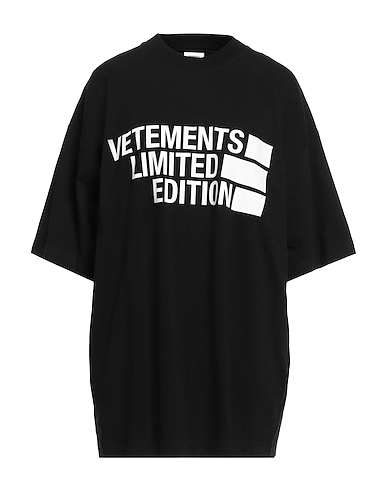 VETEMENTS T-shirt Black 100% Cotton