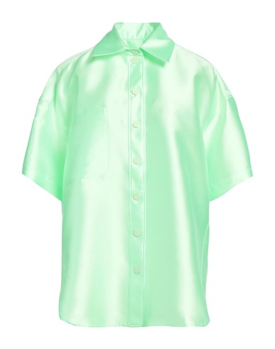 SANDRO Solid colour shirts & blouses Lime green 85% Polyester, 15% Silk