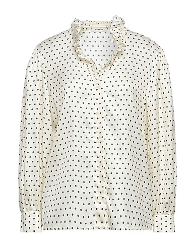 SANDRO Patterned shirts & blouses Ivory 60% Viscose, 40% Silk, Mother-of-pearl