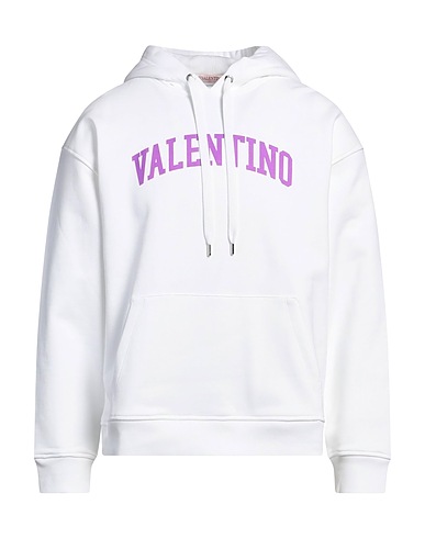 VALENTINO GARAVANI Hooded sweatshirt White 100% Cotton, Elastane