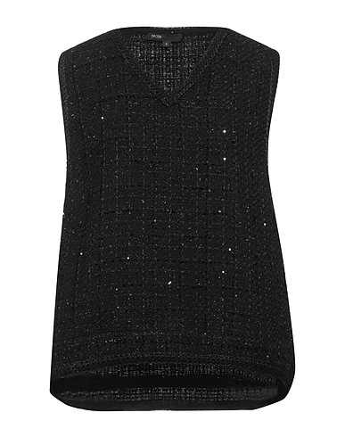 MAJE Top Black 45% Cotton, 28% Polyester, 15% Acrylic, 6% Polyamide, 6% Other Fibres