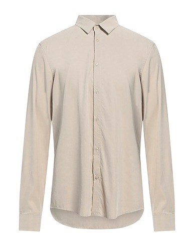 MARCIANO by GUESS Solid colour shirt Khaki 78% Modal, 22% Polyester