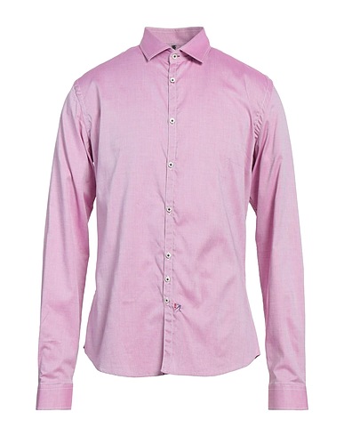 L.B.K. Einfarbiges Hemd Magenta 100% Baumwolle