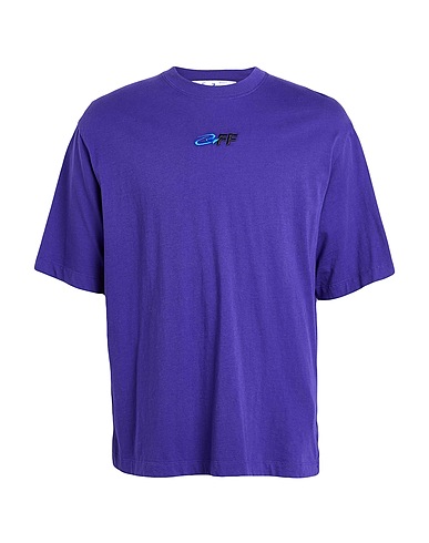 OFF-WHITE™ T-shirt Viola 100% Cotone