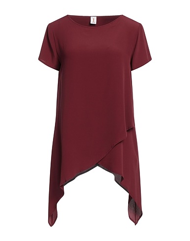 1-ONE Top Burgundy 69% Acetate, 31% Silk