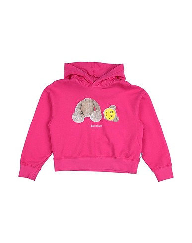 PALM ANGELS Felpa X SMILEY WORLD® Fucsia 100% Cotone, Elastan