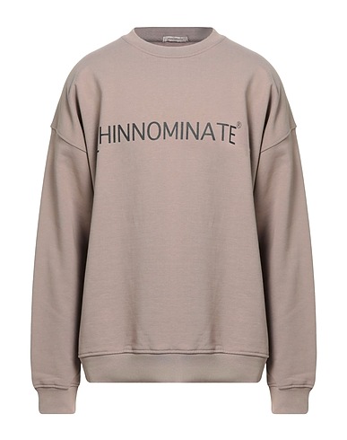 HINNOMINATE Hooded track jacket  Taupe 100% Cotton, Elastane