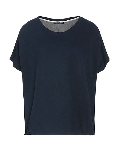 PUROTATTO Basic T-Shirt Midnight blue 100% Cotton