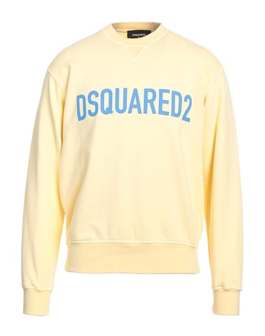 DSQUARED2 Sweatshirt Pastel yellow 100% Cotton