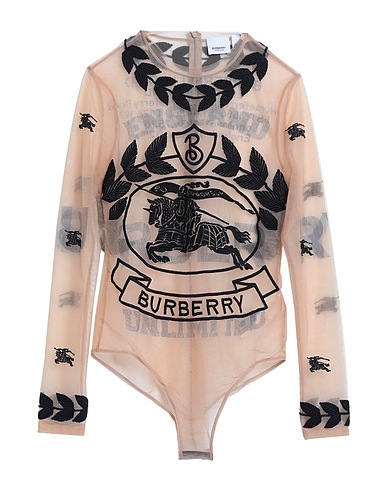 BURBERRY TOPS & TEES Sand 89% Polyamide, 11% Elastane