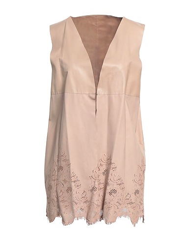 SALVATORE SANTORO Waistcoat Beige Ovine leather