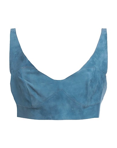 SALVATORE SANTORO Top Slate blue Ovine leather