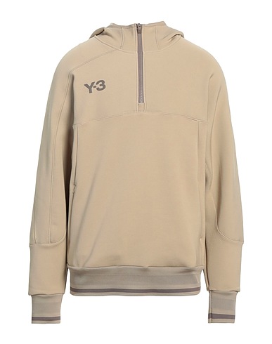 Y-3 Hooded track jacket  Beige 76% Polyamide, 21% Wool, 3% Elastane