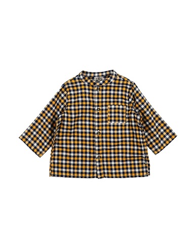 BONTON Patterned shirt Yellow 100% Cotton