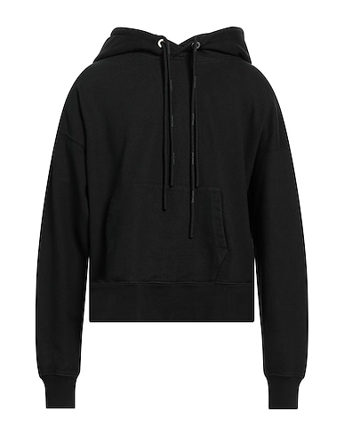 PALM ANGELS Hooded track jacket  Black 100% Cotton, Polyester, Polyurethane
