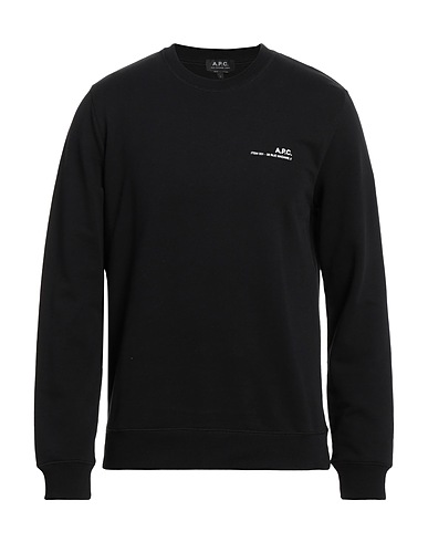 A.P.C. Felpa Nero 100% Cotone