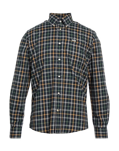 BARBOUR Kariertes Hemd Nachtblau 100% Polyester