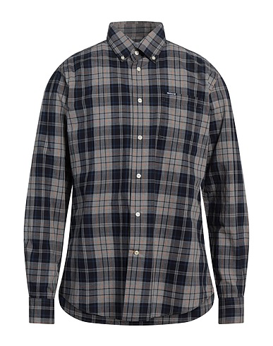 BARBOUR Checked shirt Grey 100% Cotton