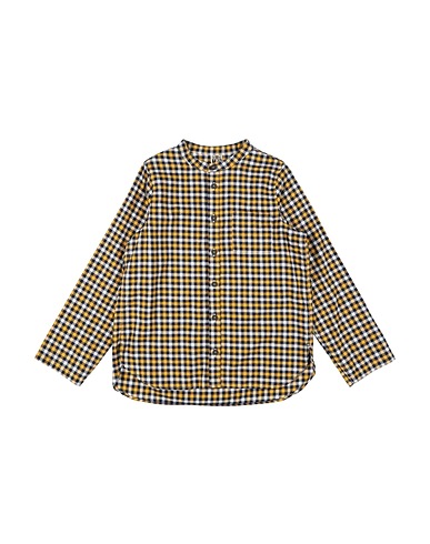 BONTON Camicia fantasia Giallo 100% Cotone