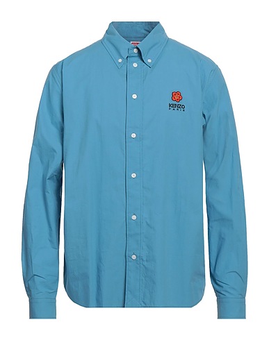 KENZO Shirts Pastel blue 100% Cotton