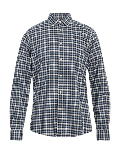 BARBOUR Checked shirt Navy blue 100% Cotton