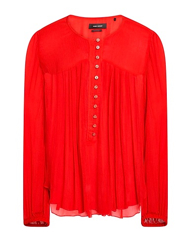 ISABEL MARANT Seidentop Ziegelrot 100% Seide