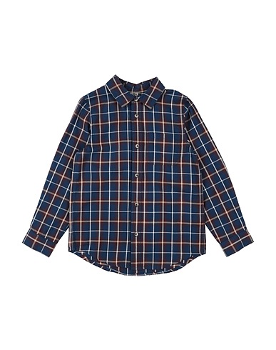 BONTON Camicia fantasia Blu notte 100% Cotone
