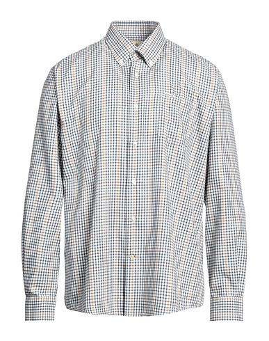 BARBOUR Checked shirt Ivory 100% Polyester