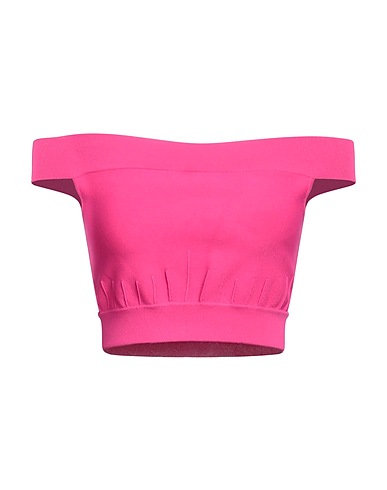 MCQUEEN Top Fuchsia 62% Viscose, 22% Polyamide, 12% Polyester, 4% Elastane