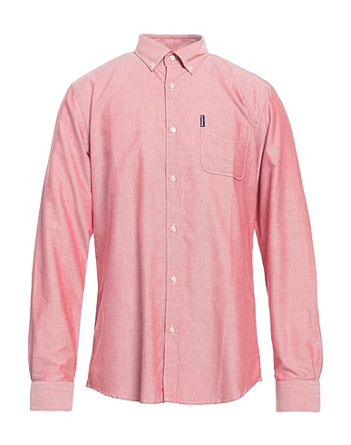 BARBOUR Solid colour shirt Red 100% Cotton