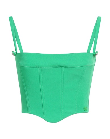 CHIARA FERRAGNI Top Verde 93% Poliestere, 7% Elastan