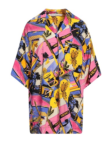 PALM ANGELS Patterned shirts & blouses Pink 100% Viscose, Polyester