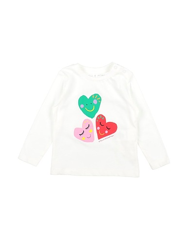 STELLA McCARTNEY KIDS T-shirt Avorio 100% Cotone, Elastan