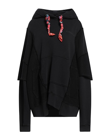 KHRISJOY Hooded track jacket  Black 100% Cotton