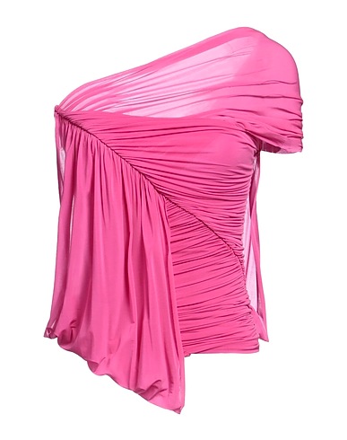 RICK OWENS One-shoulder top Pink 92% Cupro, 8% Elastane