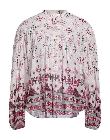 MARANT ÉTOILE Patterned shirts & blouses Light pink 99% Cotton, 1% Metallic Polyester