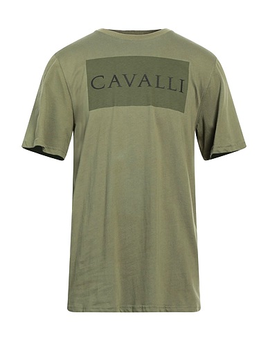 ROBERTO CAVALLI T-shirt Military green 100% Cotton