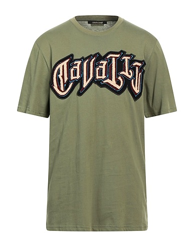ROBERTO CAVALLI T-shirt Military green 100% Cotton