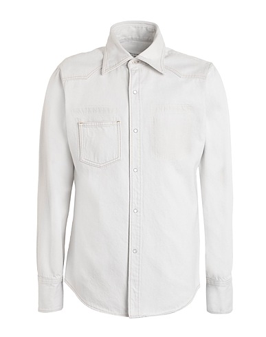 MAISON MARGIELA Denim shirt Light grey 100% Cotton