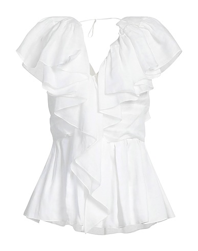CHLOÉ Top White 100% Ramie