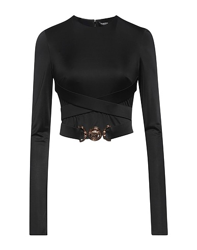 VERSACE Top Black 100% Viscose
