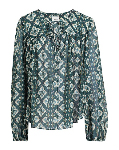 ISABEL MARANT Silk top Deep teal 100% Silk