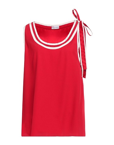 REDValentino Top Rouge 70% Acétate, 30% Viscose