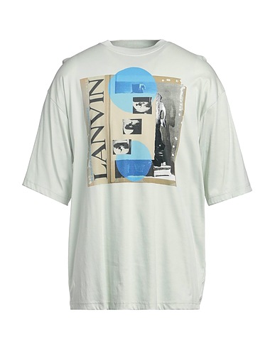 LANVIN T-shirt Verde 100% Cotone