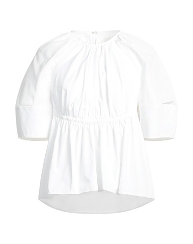 JIL SANDER 탑 화이트 100% 코튼