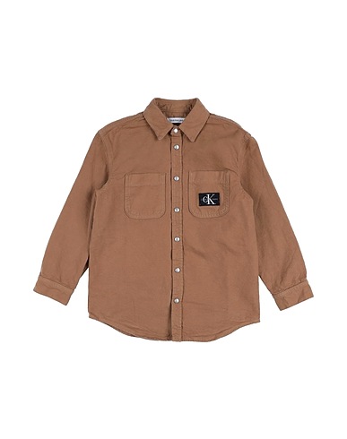CALVIN KLEIN JEANS Shirts CAMMELLO 100% Cotton