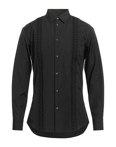 DSQUARED2 Solid colour shirt Black 100% Cotton