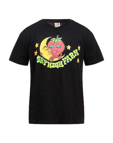 SKY HIGH FARM T-Shirt Schwarz 50% Recycelte Baumwolle, 50% Organische Baumwolle