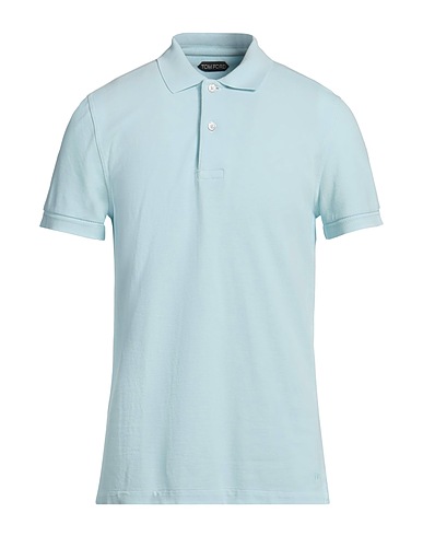 TOM FORD Polo shirt Sky blue 100% Cotton